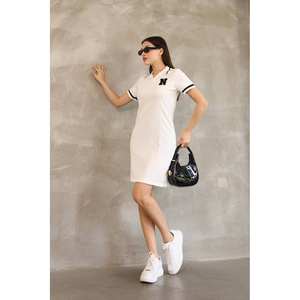 ชุดเดรสทรงโอตโตมัน คอปก ผ้าทอระบายอากาศได้ดี เอวธรรมชาติ เหมาะสำหรับใส่ในชีวิตประจำวัน - Product Image 5