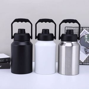 Bouteille isotherme tendance en acier inoxydable 304 grande capacité pour l'extérieur, seau à glace isolé de 64 oz pour le camping, pot portable de 128 oz - Product Image 4