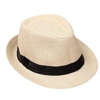 Anak-anak Jerami Topi Pantai Wanita Musim Panas Topi Fedora Pria Jazz Topi Matahari Orangtua-Anak