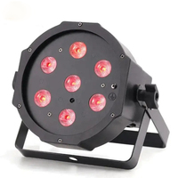 DJ Disco Wash 7x4W RGBW Dmx 4IN1 QUAD LED Flat Slim Par 64 Can Stage Light pour discothèque