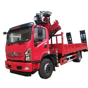 Camión de carga multiusos Dongfeng 4*2 <span class=keywords><strong>con</strong></span> grúa de brazo plegable 6,3 T | Knuckle <span class=keywords><strong>Jib</strong></span> | <span class=keywords><strong>Grua</strong></span> Plegable | Levantamiento y transporte industrial - Product Image 1