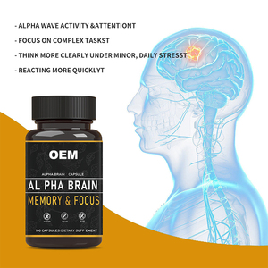 Venta caliente de fábrica OEM para cápsulas de vitaminas 60 cuentas para la salud del cerebro adulto aumentar la memoria y la concentración - Product Image 5