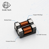 Inductor Miniatura de Núcleo Toroidal de Alta Estabilidad SMD de Modo Común 10mH 1A 120Ohm 100MHz para Filtro EMI de Equipos Industriales