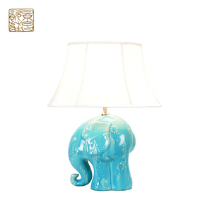 Blue Ceramic Modern Home Decorative Vintage LED <strong>Table</strong> Antique <strong>Elephant</strong> <strong>Lamp</strong> for Home Decor - Product Image 6