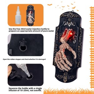 DAMAI Halloween Spray Doorbell <b>Motion</b> <b>Sensor</b> SkeletonHand with Fog Scary Sound Red <b>Light</b> for Halloween Party Outdoor Decoration - Product Image 3