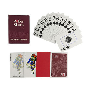 Waterproof Poker Card Cheap Plastic PVC RFID Customized Playing Card No Minimum Order Quantity