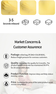 Gran oferta, almohada ergonómica moderna de espuma viscoelástica, patrón de hojas, tela suave, bolsa portátil de soporte para el cuello para hoteles, uso doméstico de ancianos - Product Image 5