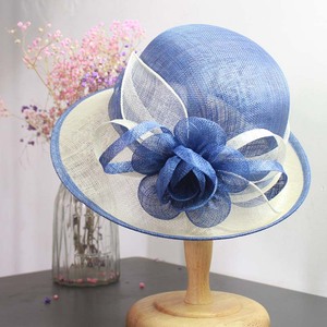 Sinamay-sombrero para el sol para mujer, sombrero para el sol con estampado Floral, para fiesta de té o boda, estilo Derby, de los años <span class=keywords><strong>2022</strong></span> - Product Image 2