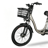 Vélo électrique Fire Spirit Bird à double siège avec écran LED de 22 pouces, suspension avant et frein à tambour pour les trajets quotidiens des adultes