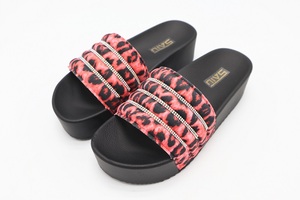 STK88S1-2 Sandals Women High Heel <strong>Leopard</strong> Grain Shining Diamond Outdoor Luxury Fashion <strong>slippers</strong> Thick Sole PVC Lady Slides - Product Image 6