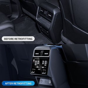 Panneau de commande de climatisation à écran tactile pour Porsche Cayenne 9Y0 2018-2024, kit de mise à niveau des aérateurs arrière - Product Image 2