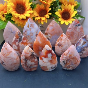 Bán buôn Chất lượng cao hoa màu Đỏ Mã Não trang trí tháp chữa bệnh tinh thể thạch anh Carnelian Wand Craft cho trang trí - Product Image 3