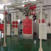 Machine de sablage industrielle certifiée CE avec élévateur à crochet pour nettoyage par projection de granulats (Granalladoras)