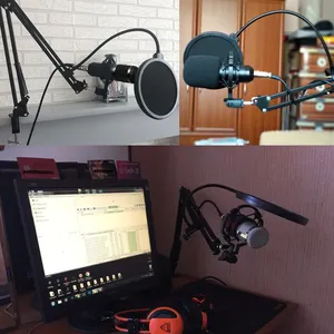 Bm 800 Chuyên Nghiệp PC V8 Card Âm Thanh Thiết Lập Bm800 Mic Phòng Thu Condenser Microphone Cho Karaoke Podcast Ghi Âm Phát Trực Tiếp