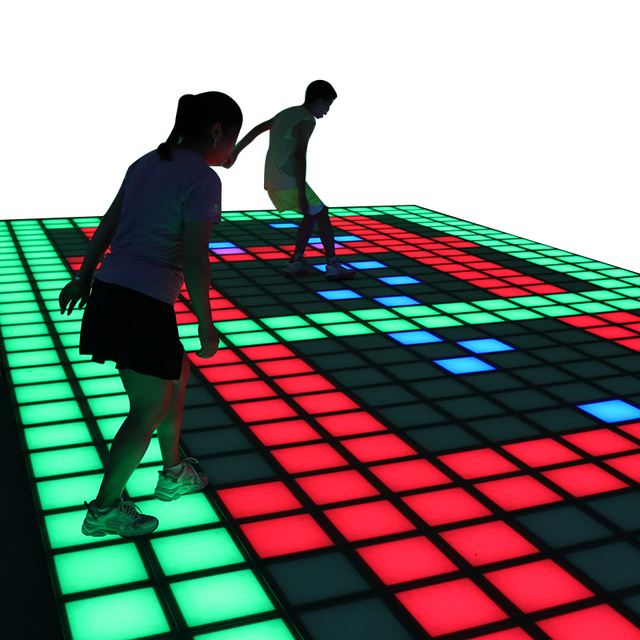 Capacitive Touch Sensor Surface Touch Color Change Led Interactive Light Floor Game Touch Panel 30x30cm