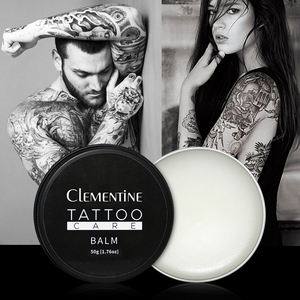 Baume de soin après tatouage personnalisé, échantillon de baume de tatouage noir végétalien, OEM 50g, vitamine, pommade pour tatouage - Product Image 6