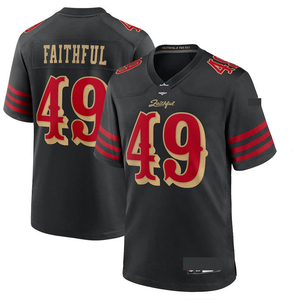 Nueva Colección San 49 Rivalries # Leal # 13 Purdy # 23 McCaffrey # 54 Camisetas de Fútbol Americano Cosidas <span class=keywords><strong>Warner</strong></span> de Primera Calidad - Product Image 2