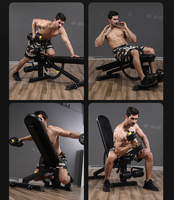 Banc de musculation professionnel réglable en métal SP, multifonctionnel, tabouret pour haltères, pliable, moderne, unisexe, pour usage domestique