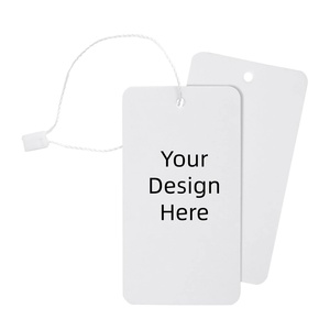 Özel Lüks Giysi Etiketleri Kıyafet Etiketi Baskılı İsim Logolu Plastik Askı Etiketi İpli Kağıt Etiketler Giyim İçin Kendi Logonuzla - Product Image 1