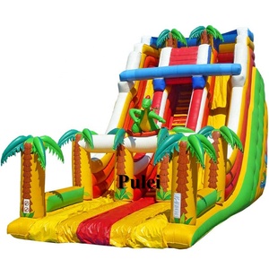 Bán Chạy Trượt Nước Hai Làn Đường PVC Khổng Lồ Trượt Bơm Hơi Khô Công Viên Khủng Long Thương Mại Trượt Nhảy Không Khí Ngoài Trời Cho Thuê Tiệc Tùng Trẻ Em - Product Image 5