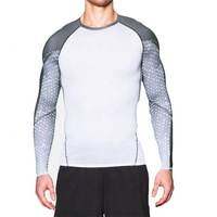 Sous-vêtement de sport pour homme, manches longues, léger, grande taille, avec compression hivernale et extensibilité respirante dans quatre directions