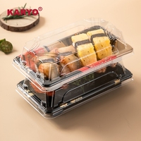 1101 salade Sushi à emporter en plastique Sushi plateau boîtes épaississement emballage alimentaire restauration rapide boîte à Bento transparente