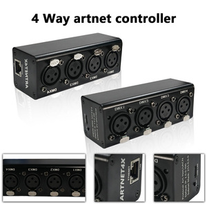Contrôleur d'éclairage Ethernet ArtNet DMX512 RDM <span class=keywords><strong>Interface</strong></span> 4 Universe 2048 pour le contrôle de l'éclairage DJ Stage Disco Party Wedding - Product Image 4