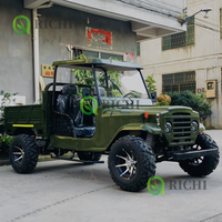Jeep utilitaire 350cc avec boîte de chargement, puissant, grande cylindrée, idéal pour la ferme, le ranch, la construction, le transport de matériaux