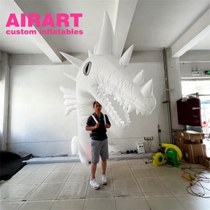 Suministro de diferentes formas de accesorios de animales disfraz de cabra inflable, marioneta temática de animales inflables blancos - Product Image 6