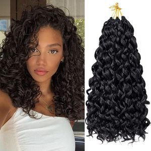 Extensiones de Cabello Sintético Gogo Curl, Fibra de Alta Temperatura, Fibra Premium para Trenzas de Ganchillo, para Mujeres Negras, Cabello Rizado con Ondas de Playa - Product Image 1