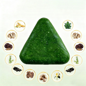 Jabón blanqueador de hierbas hecho a mano con etiqueta privada, antiséptico vegano, forma sólida, Artemisa, hoja de Arborvitae, <span class=keywords><strong>He</strong></span> <span class=keywords><strong>Shou</strong></span> <span class=keywords><strong>Wu</strong></span>, precio al por mayor - Product Image 2