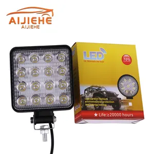 Groothandel 4Inch Led Mistlicht 6000K 12V 24V 48W Vierkante Auto Led Werklamp Voor Het Besturen Van Vrachtwagens Boten, Tractoren, Off-Road Verlichting 4x