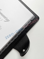 Ensemble de séparateurs de planificateur mensuel en plastique personnalisé A4 A5 A6 givré noir, 6 trous, séparateurs A5, onglets dorés pour planificateur Agender, carnet