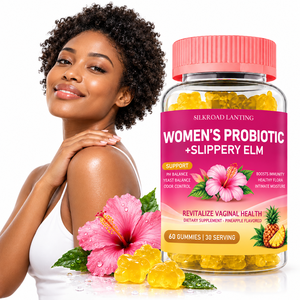 Gummies probiotiques et mélange d'orme rouge pour femmes, pour l'équilibre de la flore intime féminine, à la saveur d'ananas, à croquer – Approvisionnement direct usine - Product Image 1