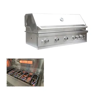 Factory Supple Anti Rust Stainless 304 Outside Kitchen Bbq Gas Grill With Rotisserie