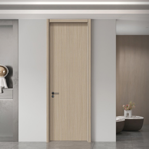 Ensemble de portes en bois massif Composite sans peinture insonorisé intérieur extérieur entrée principale Villa chambre salon cuisine fibre de verre - Product Image 1