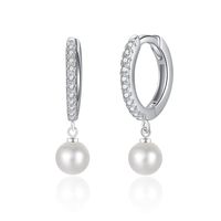 Gaovo – boucles d'oreilles minimalistes à perle unique pour femmes, boucles d'oreilles rondes classiques en acier inoxydable plaqué or 18 carats, bijoux à la mode