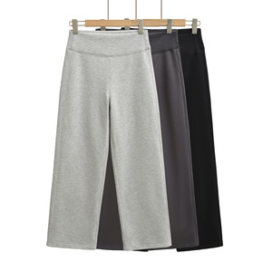 <span class=keywords><strong>Pantaloni</strong></span> Larghi da <span class=keywords><strong>Donna</strong></span> a Vita Alta in Cotone Elasticizzato Foderati in Pile, Antirughe, Vestibilità Comoda, Stile Vintage per l'Inverno - Product Image 1