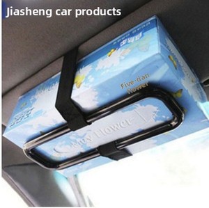 Auto Interieur Zubehör Sonnenblende Sitz lehne Tissue Box Halter mit hängendem Rack und <span class=keywords><strong>Clip</strong></span> Bequemer Zugang zu Geweben - Product Image 2