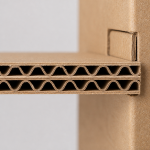 Casa para Gatos de Cartón Corrugado con Techo a Dos Aguas, Rascador y <span class=keywords><strong>Cueva</strong></span> Interior con Recorte de Fantasma - Product Image 4