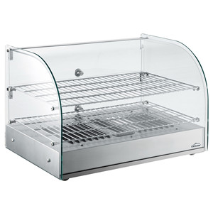Vetrina Termica Lacor a 2 Ripiani in Acciaio Inox, Scaldavivande da Banco per Uso in Panetteria - Product Image 1