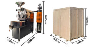 Cacao Commercial 1Kgbean Commercial-Coffee-Roasters Toaster Machines Échantillonneur hautement programmé 300Kg 1Kg Machine à torréfier le café - Product Image 6