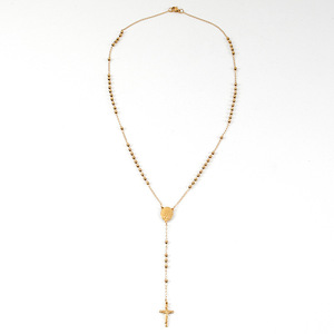 SSeeSY joyería <span class=keywords><strong>de</strong></span> moda personalizada <span class=keywords><strong>para</strong></span> <span class=keywords><strong>hombre</strong></span> chapado en <span class=keywords><strong>oro</strong></span> <span class=keywords><strong>de</strong></span> acero inoxidable <span class=keywords><strong>Rosario</strong></span> cristiano Jesús Cruz colgante collar <span class=keywords><strong>para</strong></span> hombres - Product Image 3
