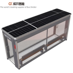 Hiện đại quảng cáo ngoài trời hiển thị hình chữ nhật hình xe buýt nơi trú ẩn với hộp Đèn tích hợp - Product Image 6