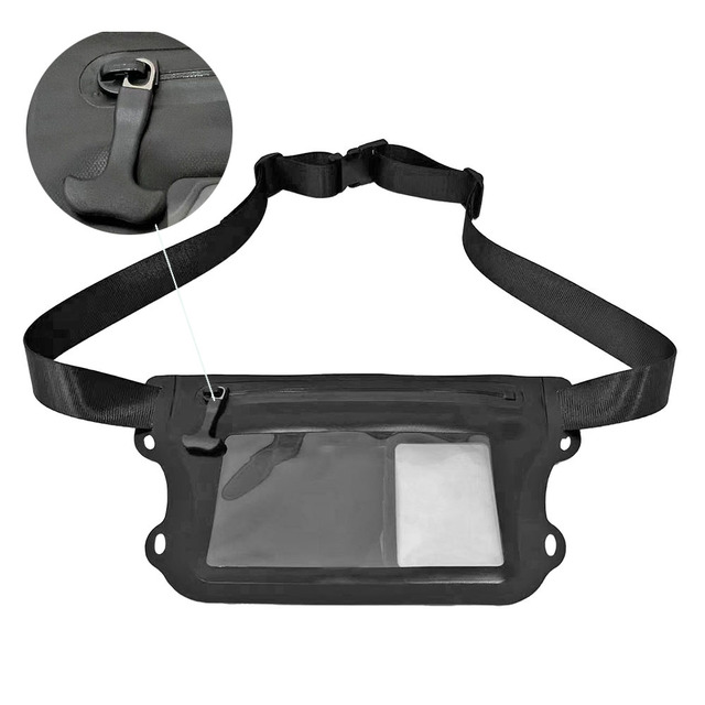 Latest Factory IPX8 Waterproof Pouch Waist Dry Bag with Airtight Zipper for Swimming,kayaking and Paddling