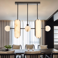 Suspension de restaurant de luxe moderne en métal, 220V, design italien, pour table à manger longue, bar, bureau, LED