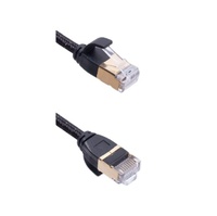 Kabel Patch Cord RJ45 5m Slim CAT8 32AWG BC Conductor TPE Jacket OD4.0 Kepala Berlapis Nikel Model KCAT8-B4 Cina