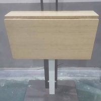 Bureau mural pliable à hauteur réglable pneumatique au design moderne, nouvelle table rabattable gain de place pour bureau à domicile ou salle à manger