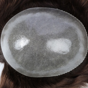 0.08mm <b>Mens</b> Full Pu Human Hair <b>Wigs</b> Male Toupee Hair Piece Hair System Hair for <b>Men</b> Best Price Good Quality Cut Hairstyle #2 - Product Image 3