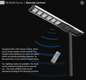 Farola Solar LED FX80W-PLUS con Baterí<span class=keywords><strong>a</strong></span> LiFePO4 de Larga Duración (10-12 Días de Autonomí<span class=keywords><strong>a</strong></span>), Protocolo DALI, IP66, Garantí<span class=keywords><strong>a</strong></span> de 3 <span class=keywords><strong>A</strong></span>ños, Diseño en Aleación de Aluminio - Product Image 5